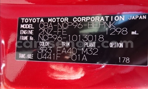 Buy Used Toyota Belta Red Car in Ezulwini in Hhohho Buy Used Toyota Belta Red Car in Ezulwini in Hhohho